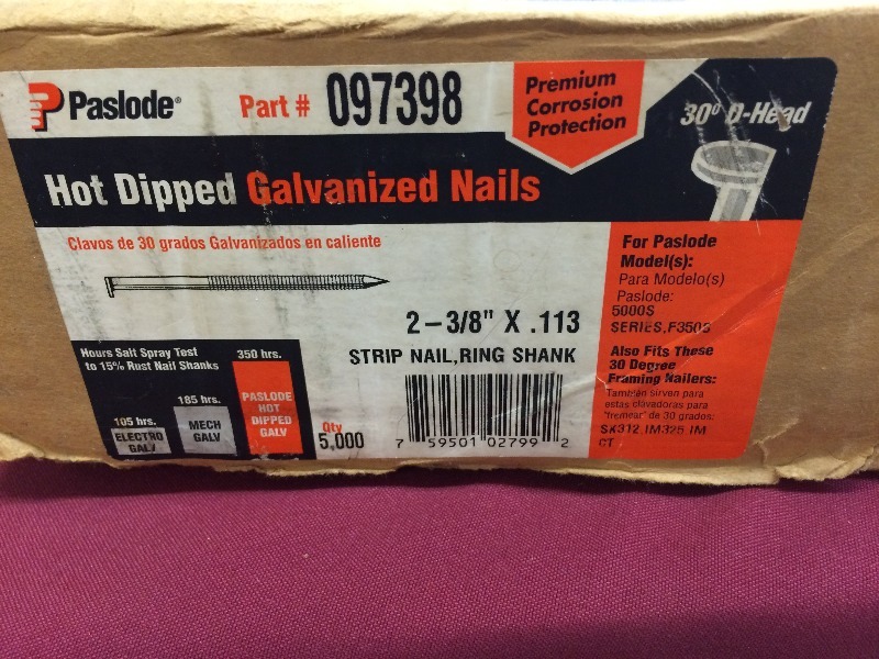 Paslode Galvanized Nails  - see all pics for more specifics   Lot of 2
