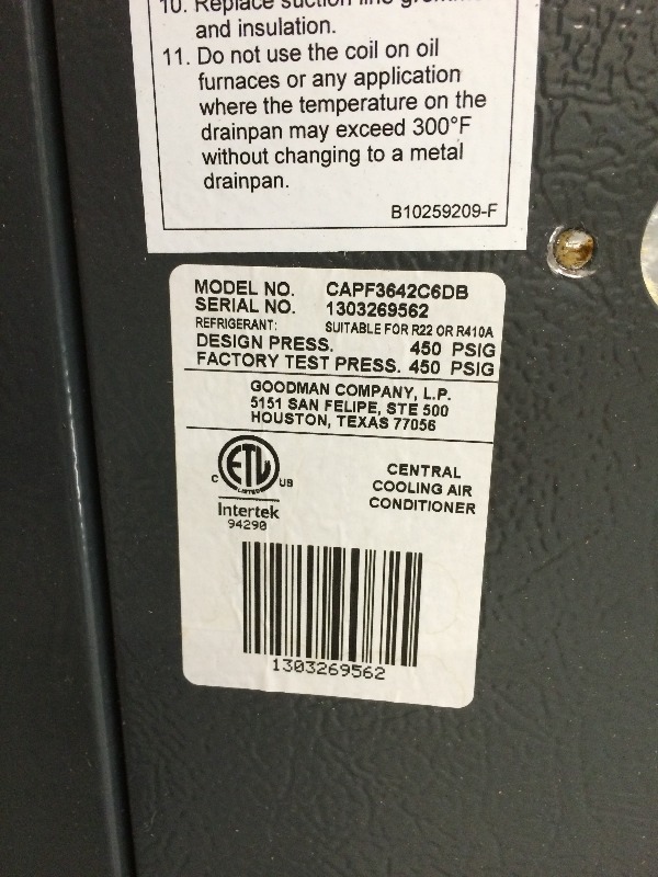 Evaporator Coil Enclosure - Pleneum - Measures 21 W x 21 D x 22 High  new in the box