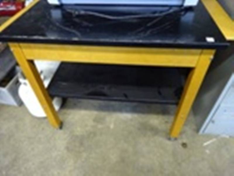 School Lab Table on Wheels