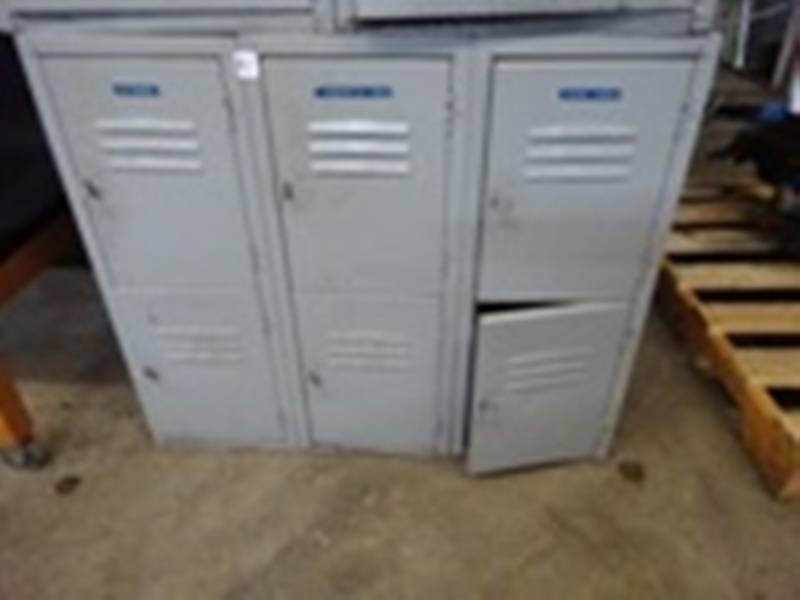 6 Door Metal Locker 36 X 21 X 31