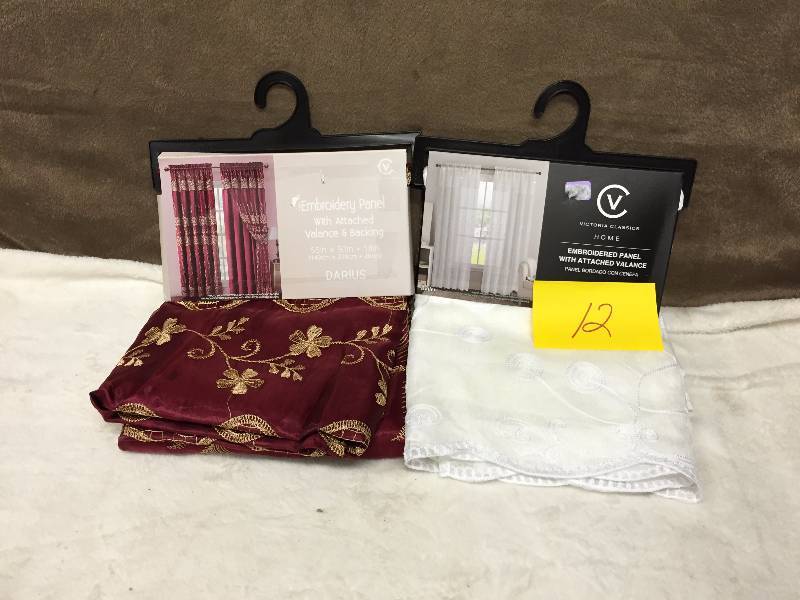 Lot of 2 Curtain Panels