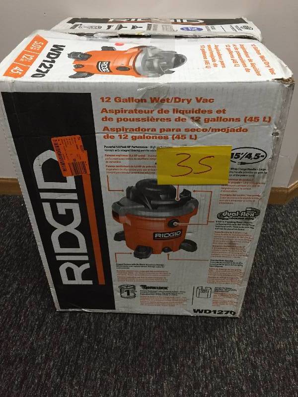 Ridgid WD1270 WetDry Vac