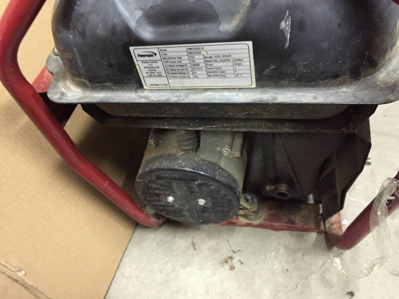 Powermate PM0123250 Portable Generator Power Generator- no wheels- used - tested works