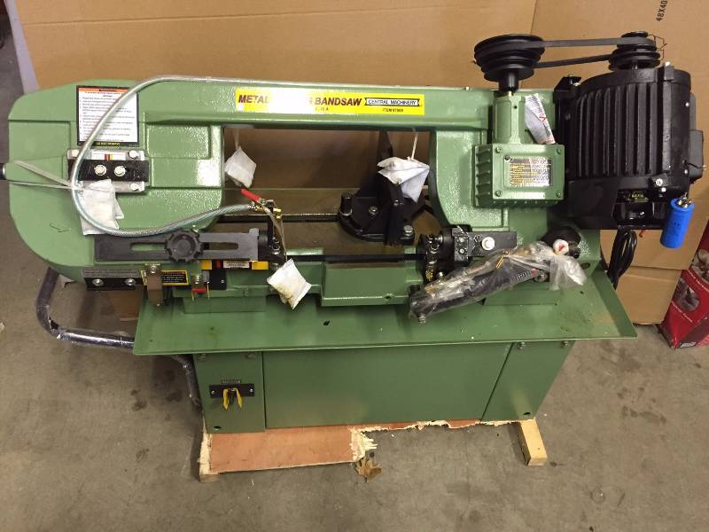 Central Machinery Band Saw-New shipping  Damaged- electric box broke- needs repair