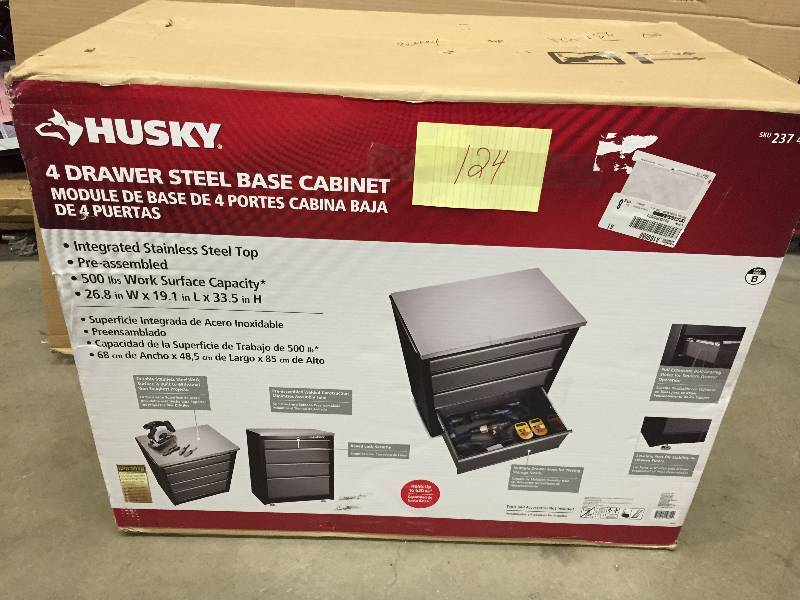 Husky 4 Drawer Base Cabinet New