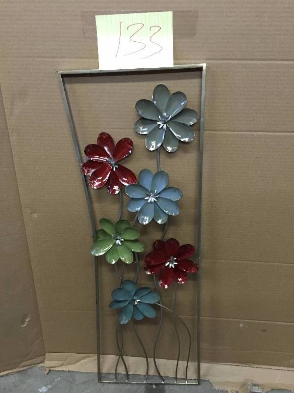 Metal Flowers wall Art