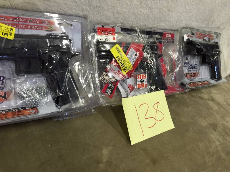 Lot of 3 Co2 guns