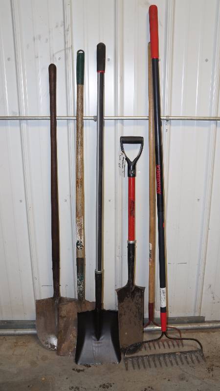 Lot of Rakes & Shovels