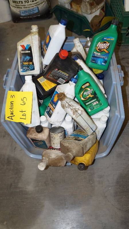 Lot of Various Motor Oils