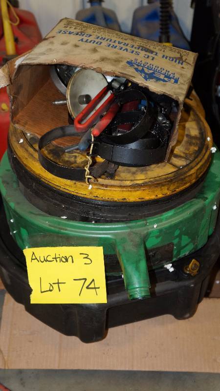 Lot of Used Oil Drain Pans & Oil Filter Wrenches