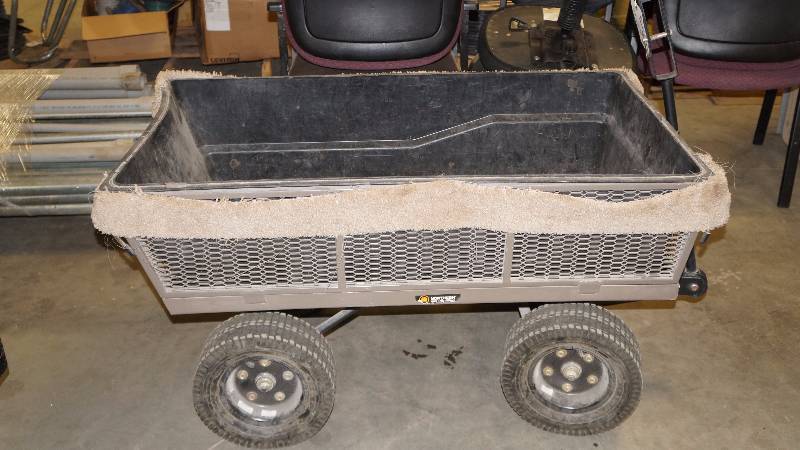 Shop & Garden Dump Cart on Oversize Wheels