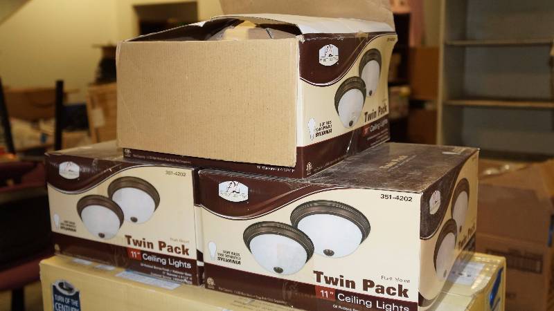 OpenedPartial NIB 11 TwinPack Ceiling Lights