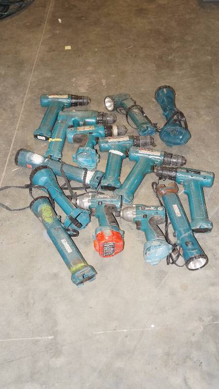 Tote of Various Makita Power Tools