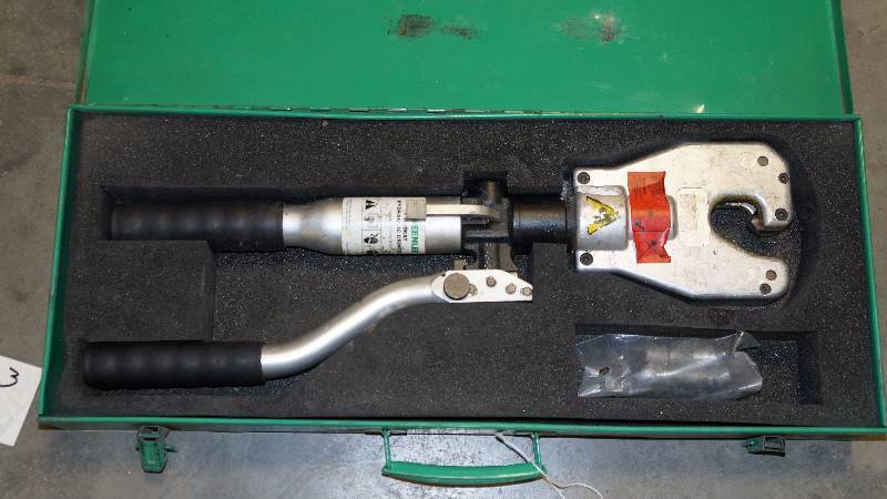GreenLee Hydraulic Crimper In Case