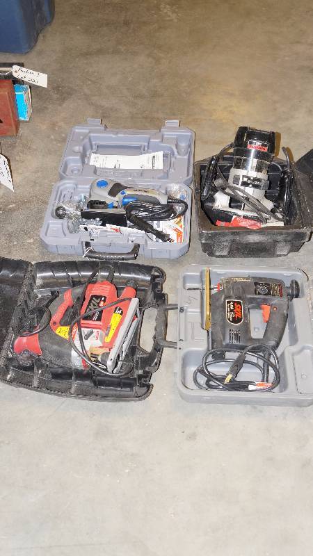Mixed Lot Of Jigsaws, Dremel, and Router