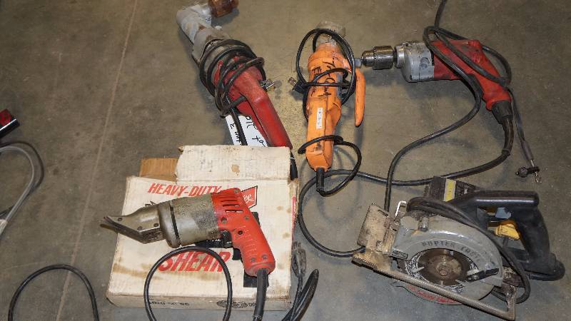 Mixed Lot of Saws, Drills, Cutout Tool and Sheers