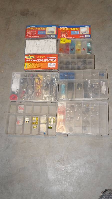 Mixed Lot of Fuses, Wiring, Bolts, and Connectors