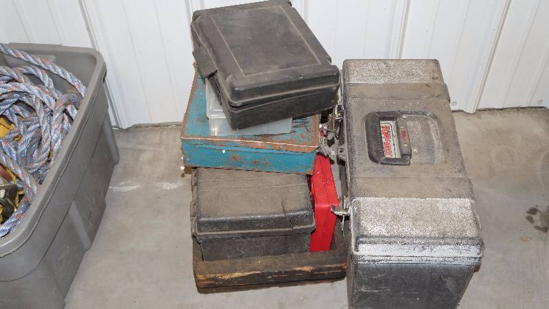 Lot Of Empty Tool Boxes
