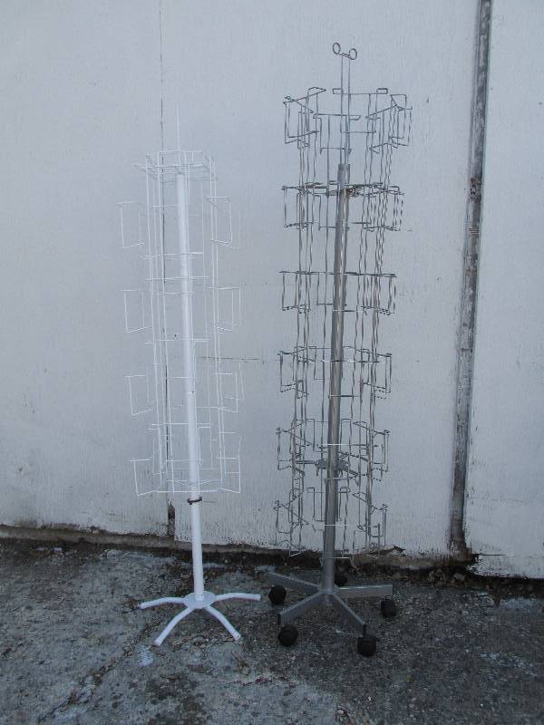 2 spinning card displays ...