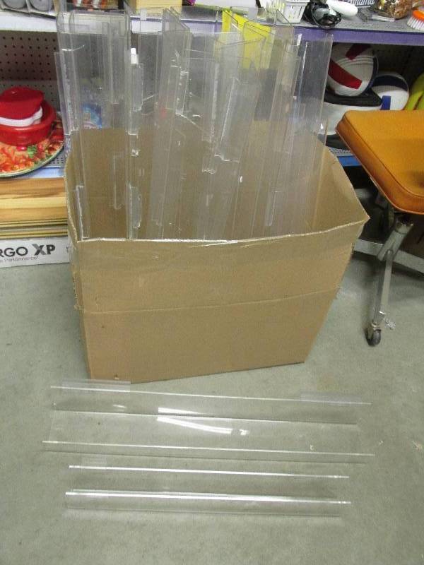 lot of clear shelves for slat wall ...