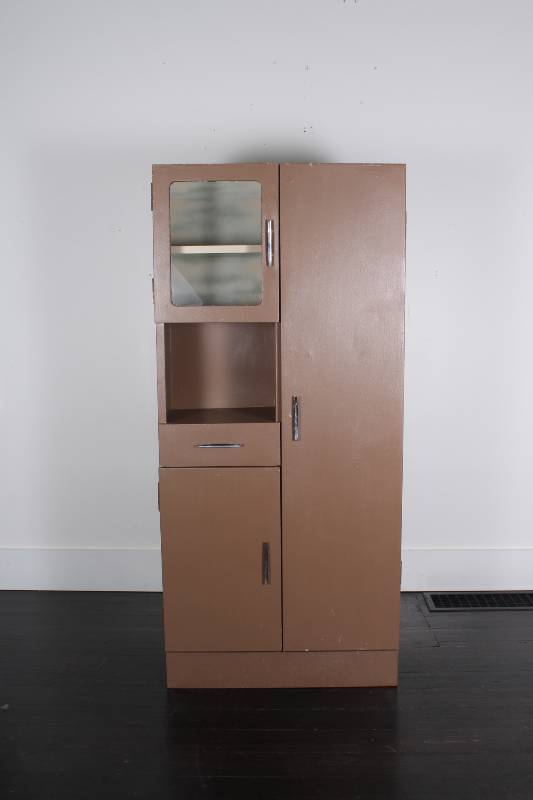 Mid Century Steel Medical Cabinet. ...