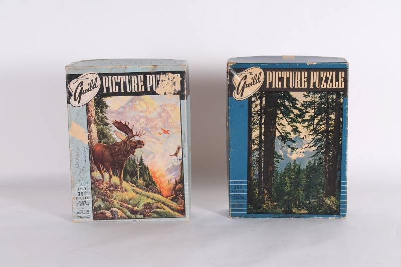 Set of (2) Vintage Puzzles. A few p...