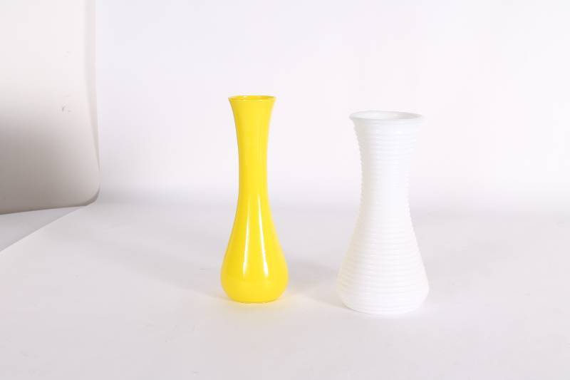 Set of Two Vases. Milkglass and Ita...