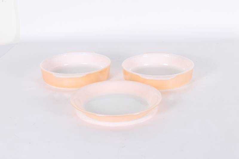 Set of (3) Fire King Peach Luster P...