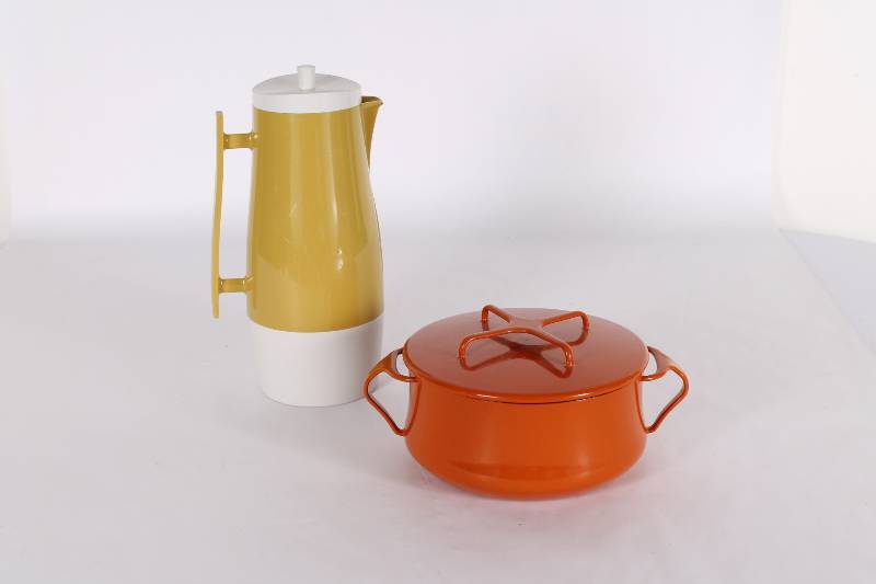Vintage Coffee Carafe and Danish En...