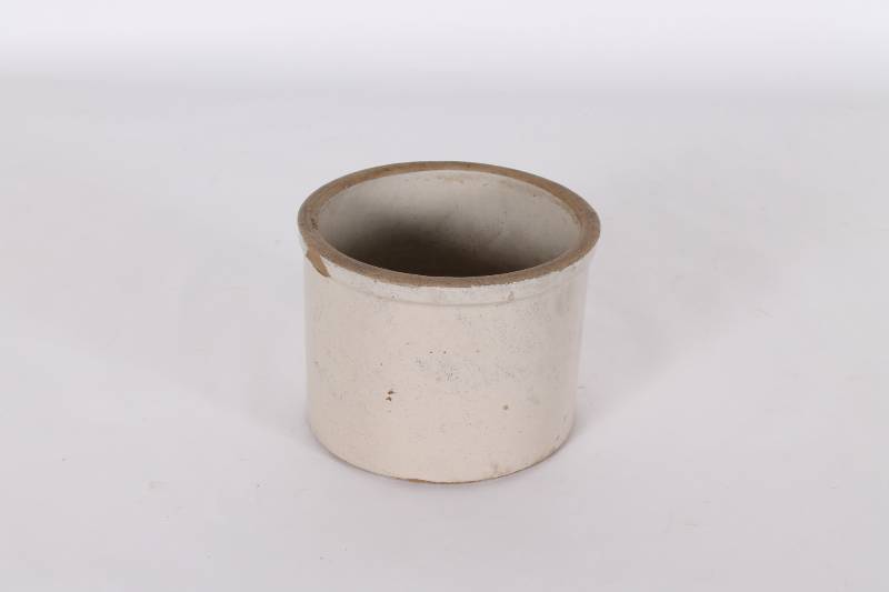 Vintage Small Grey Crock Pot (No Li...