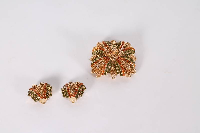 Set of Vintage  Brooch and Matching...