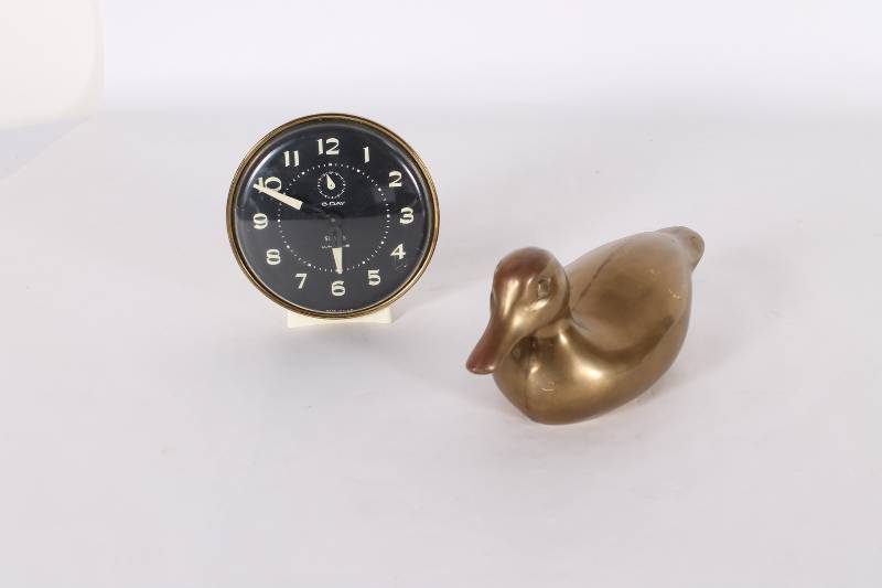 Vintage Mid Century Desk Clock and ...