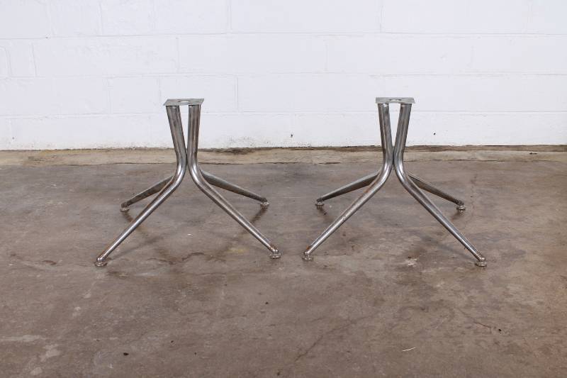Pair of Vintage Mid Century Chrome ...