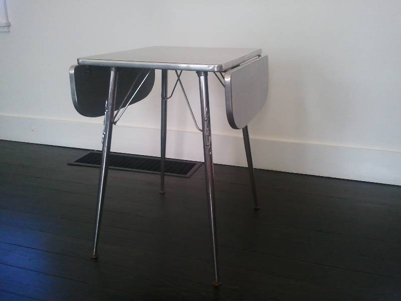 Mid Century Small Grey Formica Tabl...