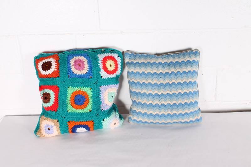 Set of (2) Vintage Pillows...