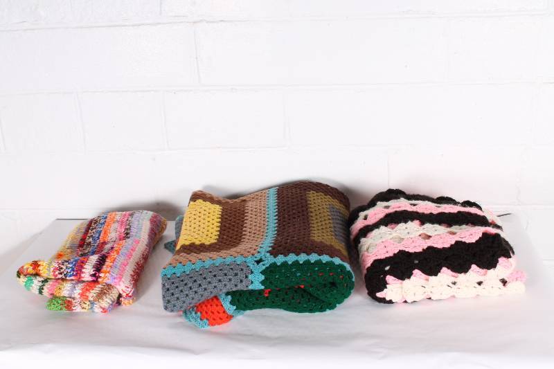 Lot of Vintage Afghans...