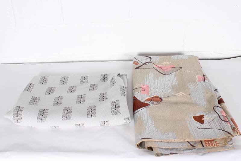 Vintage Mid Century Modern Fabric 2...