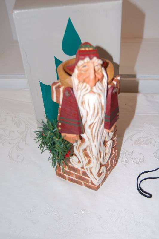 Santa Decoration and a Flashlight
