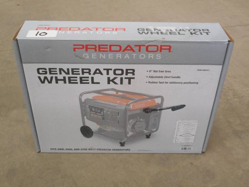 lot 10 image: Predator 8 Flat-Free Generator Whe...