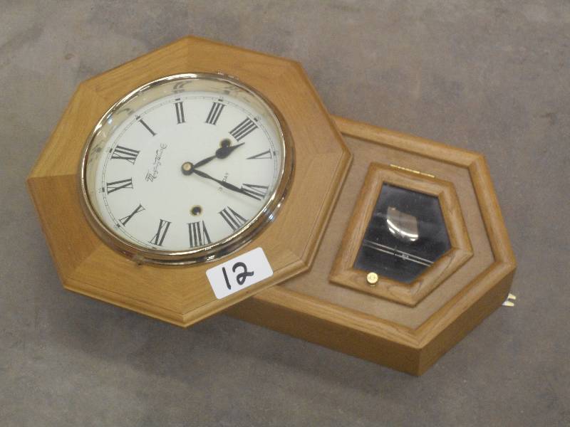lot 12 image: Montgomery Ward 31-Day Wall Clock ...