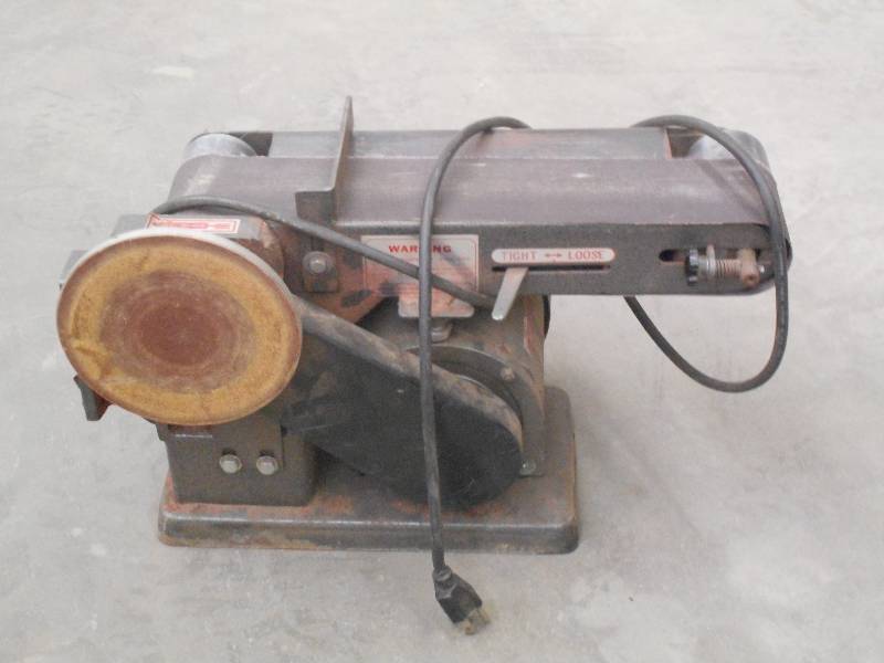 lot 53 image: Buffalo 4 Belt 6 Disc Sander ...