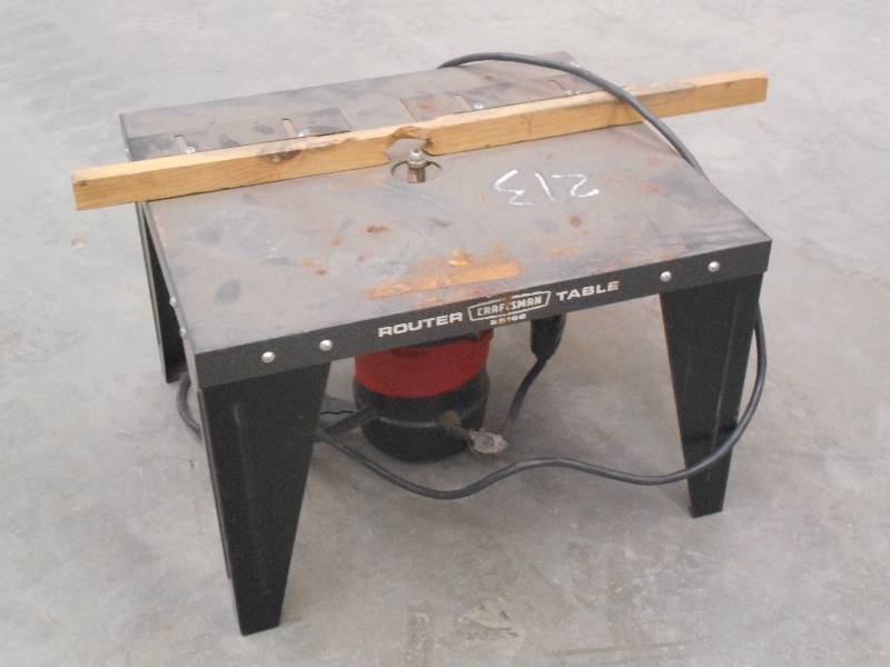 lot 54 image: Craftsman Router & Router Table Set...