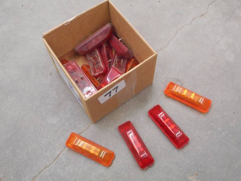 lot 77 image: Box Of 12Volt Marker Lights ...