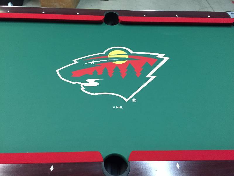lot 1 image: Minnesota Wild Pool Table
