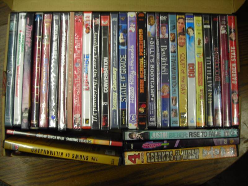 Box Lot Of 30 DVDs