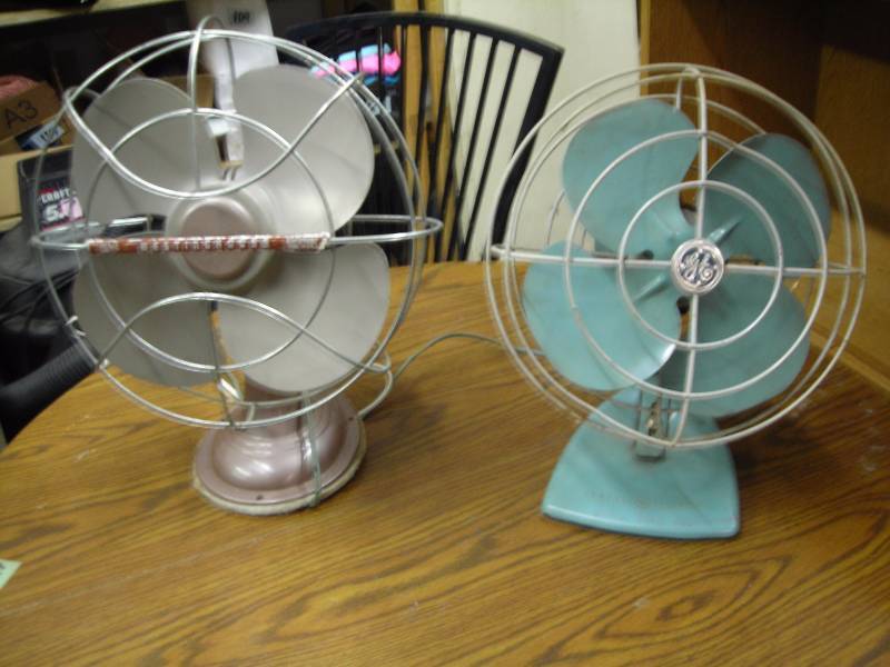 2-Vintage Metal Fans (GE & Westinghouse)