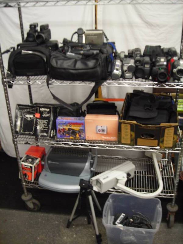 Video Cameras, Cases, Accessories, Tri-Pod, Binding Machine, Outdoor Camera Cabinet