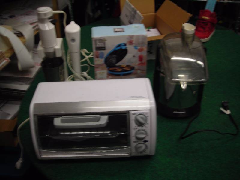 Food Processer, Malt Mixer, Toaster Oven, More