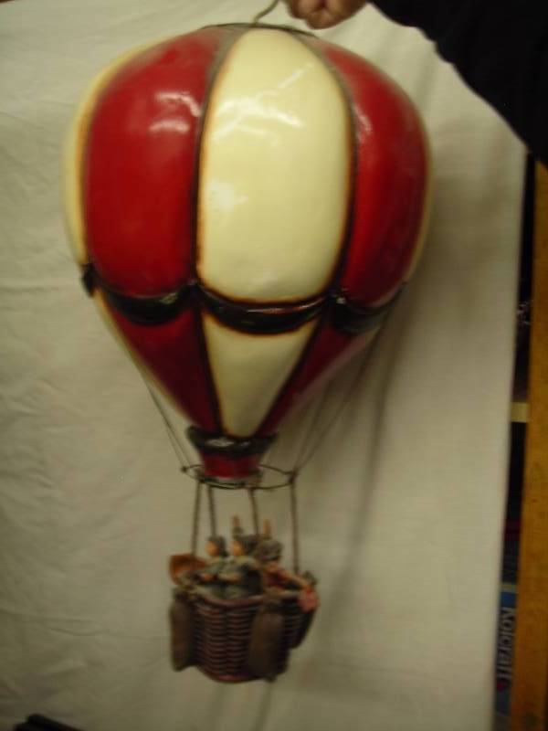 Hot Air Balloon Hanging Decor 24 Inches Long