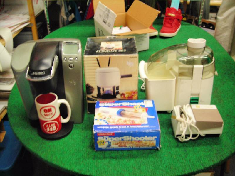 Fondue Pot, Keurig, Cookie Press, More
